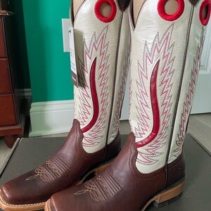 Women's Ariat Futurity Fort Worth Java Western cowboy Boots 7.5 New